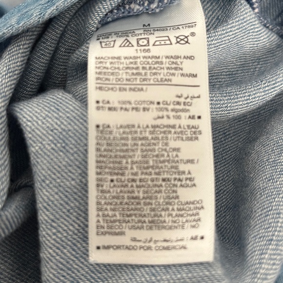 NWT OLD NAVY Mini Shirt Dress COLOR MEDIUM WASH - Picture 7 of 8